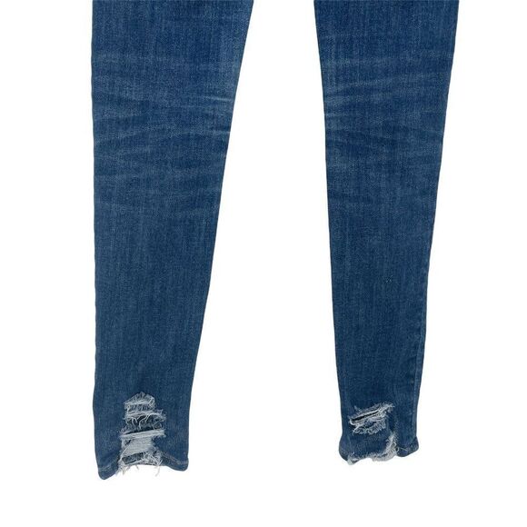 2/$30 American Eagle Distressed Stretch Skinny Jegging Jeans 00 Short - Picture 8 of 11